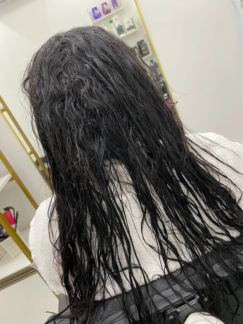 Antes - Cabelo natural